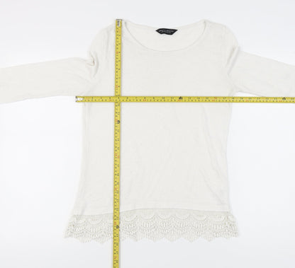 Womens UK Size 12 Dorothy Perkins Ivory Pullover Jumper