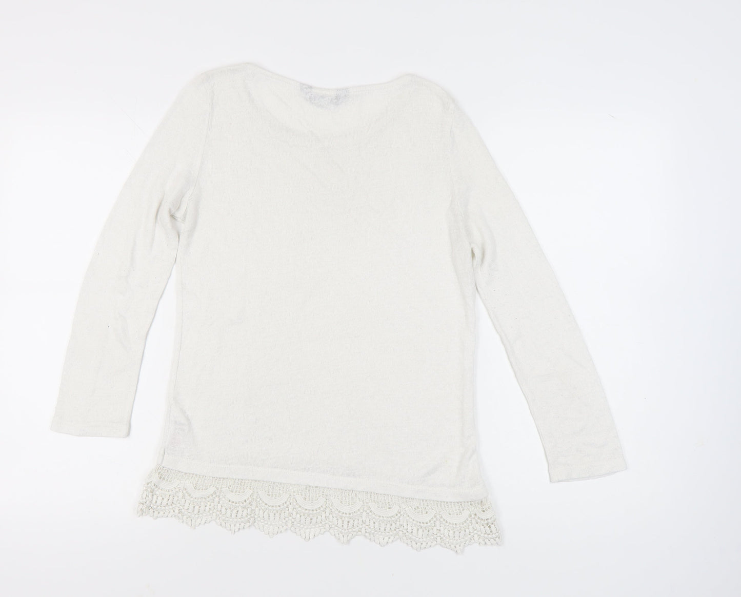 Womens UK Size 12 Dorothy Perkins Ivory Pullover Jumper