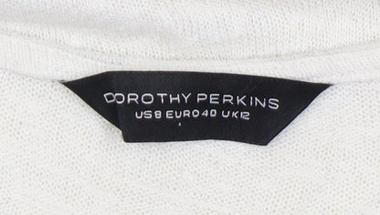 Womens UK Size 12 Dorothy Perkins Ivory Pullover Jumper