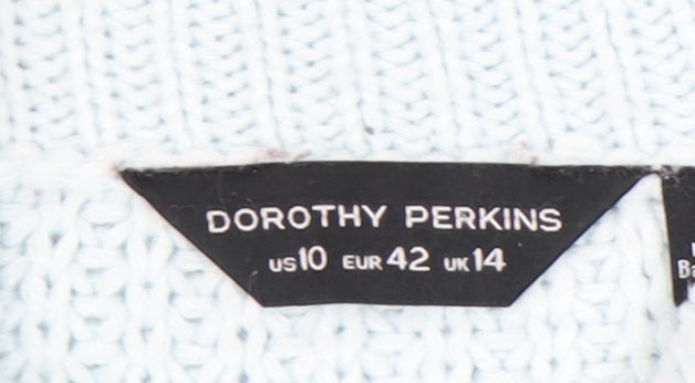Womens UK Size 14 Dorothy Perkins Blue Pullover Jumper