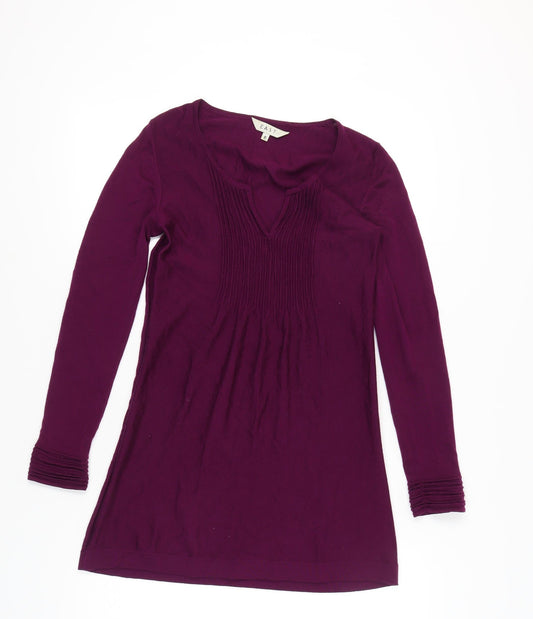 East Women’s Purple Wool Dress Size 8