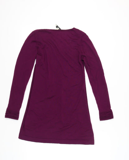 East Women’s Purple Wool Dress Size 8