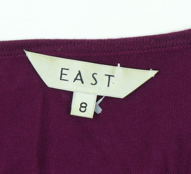 East Women’s Purple Wool Dress Size 8