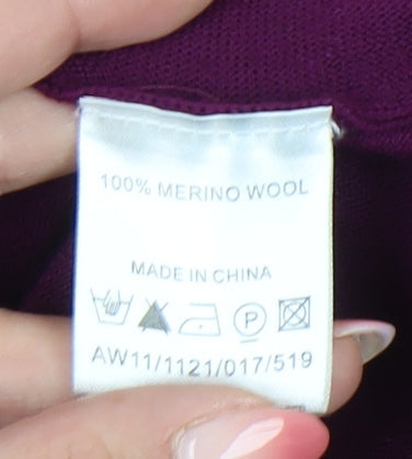 East Women’s Purple Wool Dress Size 8