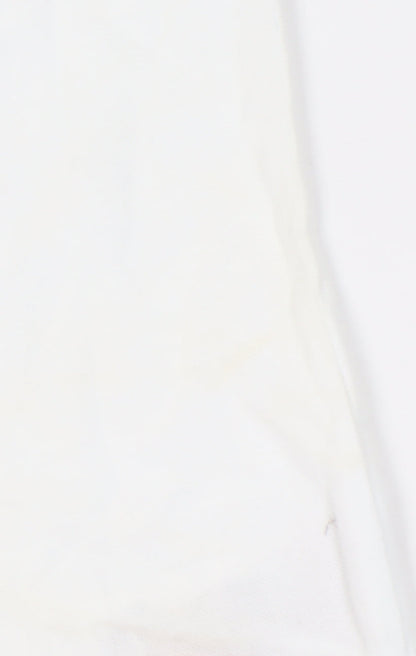 U.S. Polo Assn. Men's White Polo Shirt, Size L, Breathable