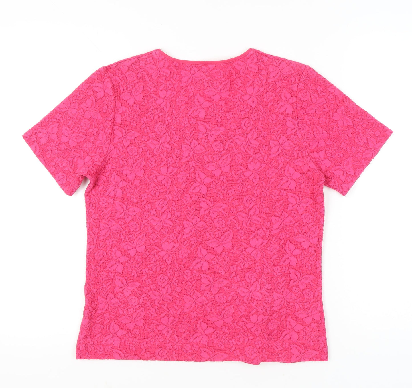 Womens UK Size 10 TIGI Pink Basic T-Shirt