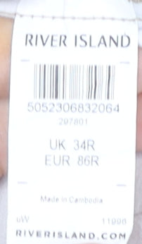 River Island Men's Beige Chinos UK 34R Casual