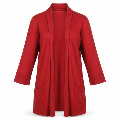Womens UK Size 8 Marks and Spencer Red Cardigan Jumper