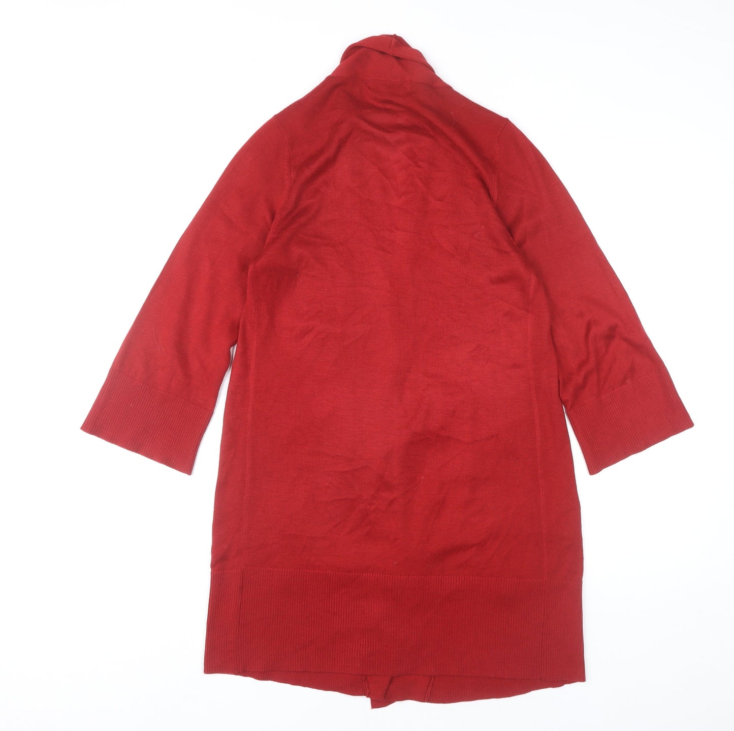 Womens UK Size 8 Marks and Spencer Red Cardigan Jumper