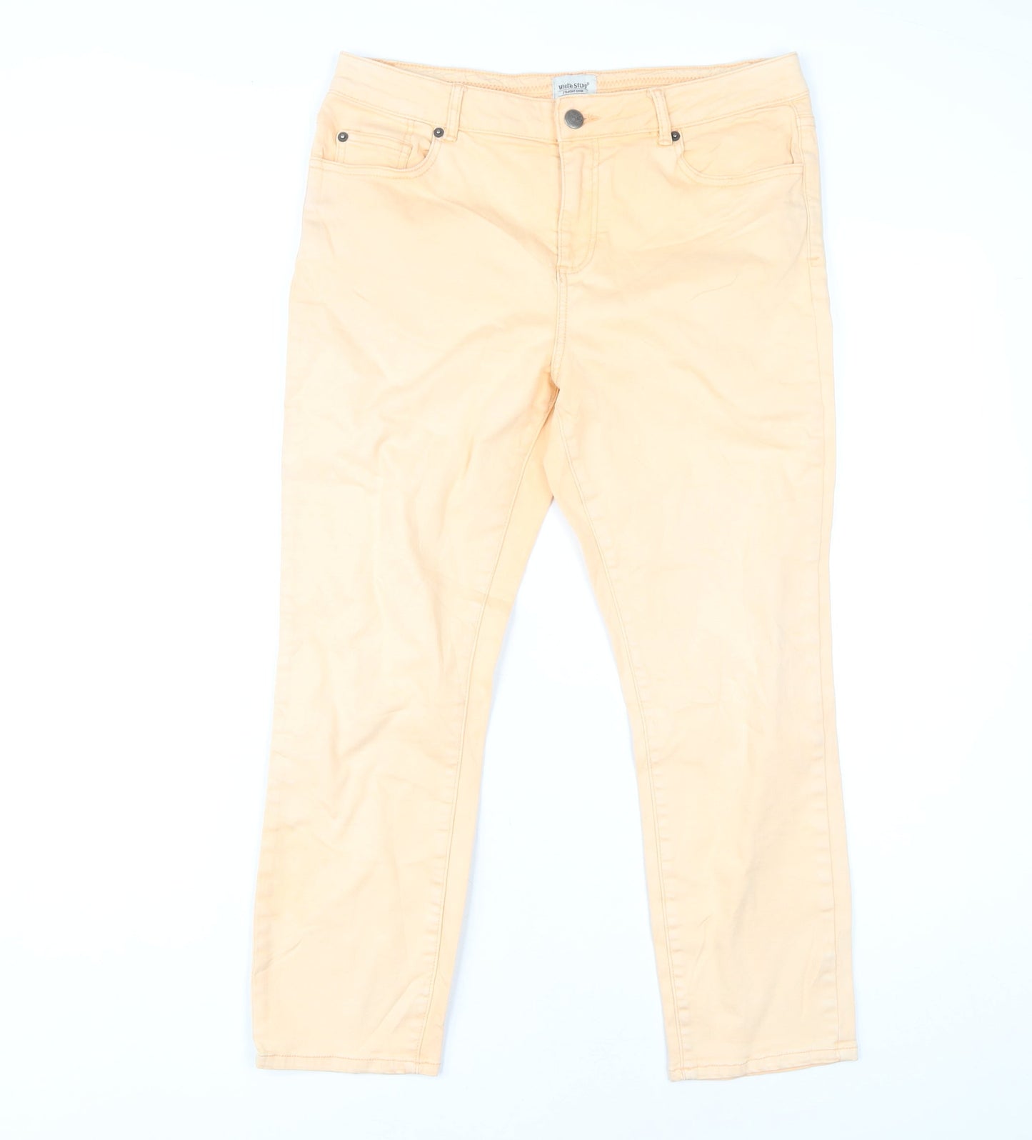 Womens UK Size 14 White Stuff  Straight Beige Jeans