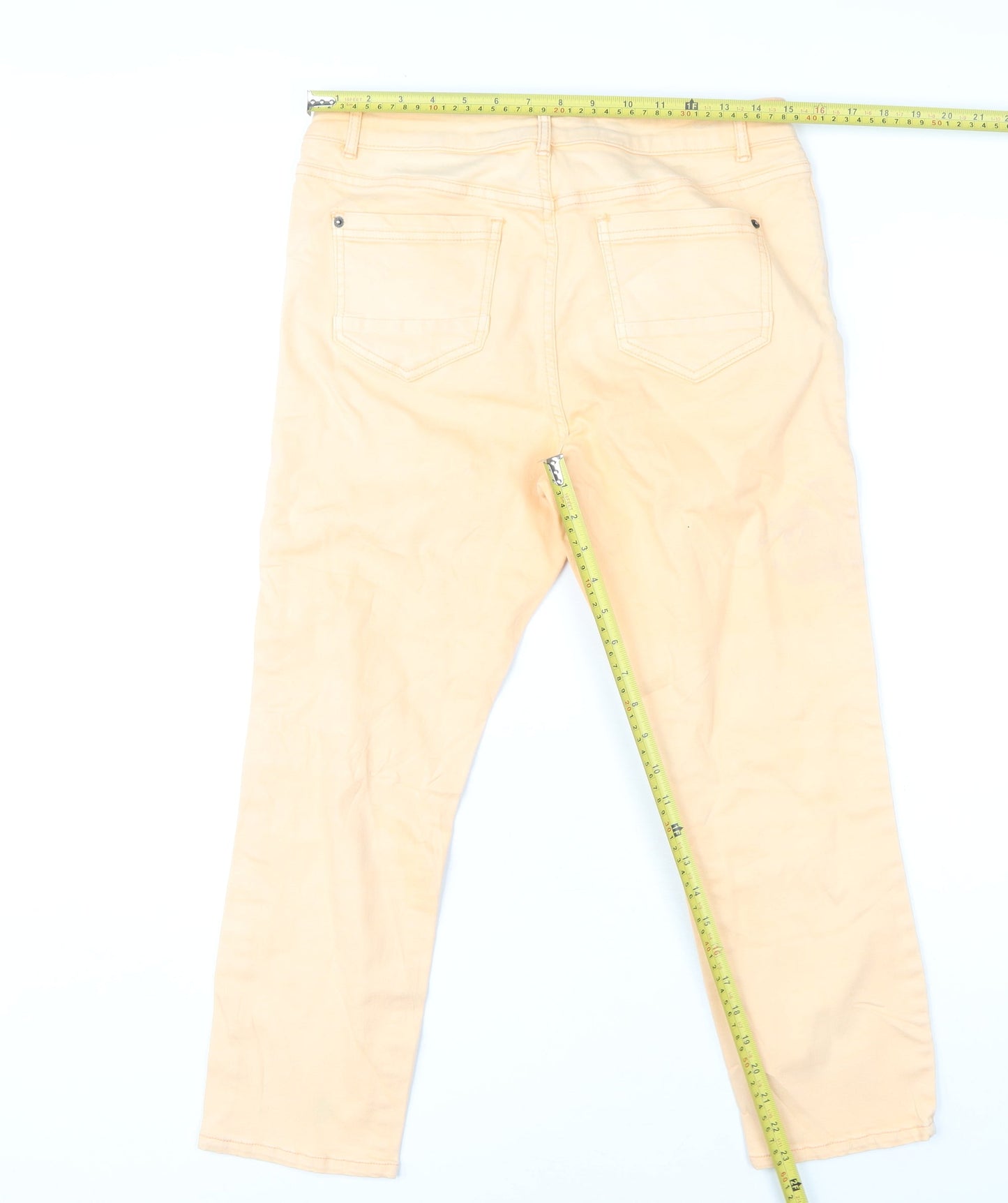 Womens UK Size 14 White Stuff  Straight Beige Jeans