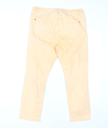 Womens UK Size 14 White Stuff  Straight Beige Jeans