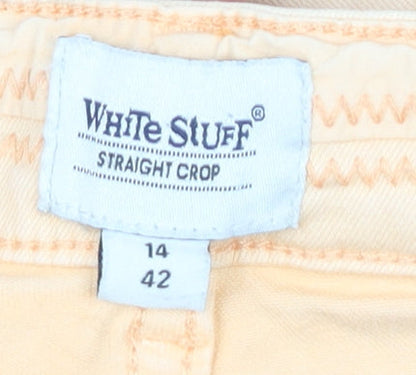 Womens UK Size 14 White Stuff  Straight Beige Jeans