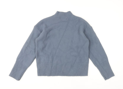 Womens UK Size M Marks and Spencer Blue Pullover Jumper