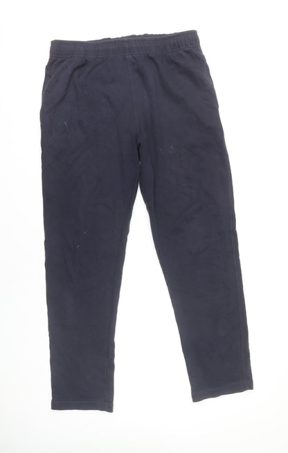 Marks and Spencer Men's Blue Regular Trousers XL