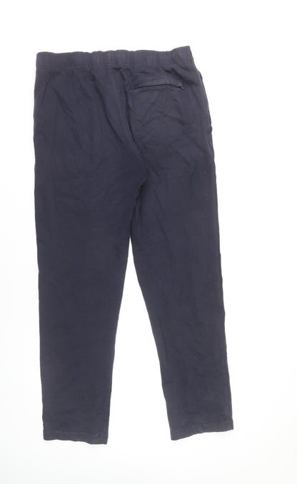 Marks and Spencer Men's Blue Regular Trousers XL