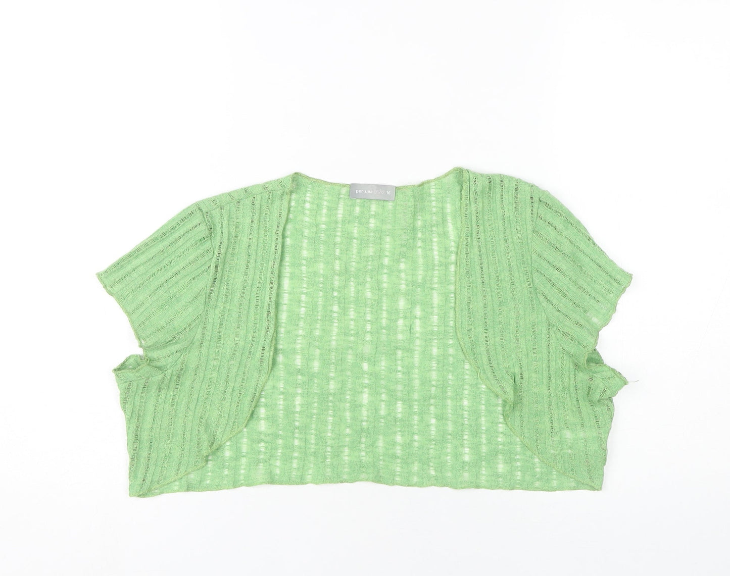 Womens UK Size 16 Marks and Spencer Green Shrug Jumper