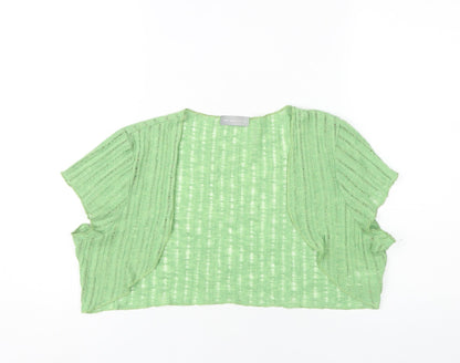 Womens UK Size 16 Marks and Spencer Green Shrug Jumper