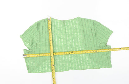 Womens UK Size 16 Marks and Spencer Green Shrug Jumper