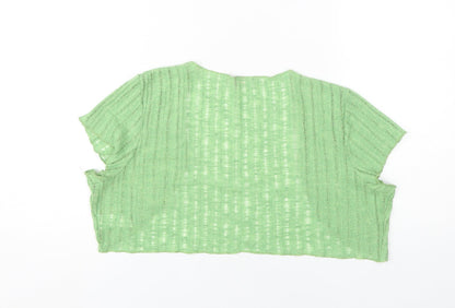 Womens UK Size 16 Marks and Spencer Green Shrug Jumper