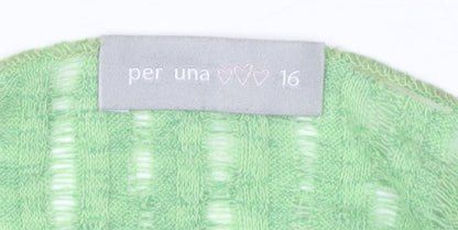 Womens UK Size 16 Marks and Spencer Green Shrug Jumper