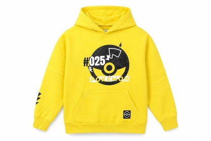 Front view of Pokémon boys’ yellow pullover hoodie 8-9 years