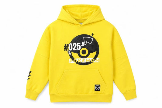 Pokémon Boys Yellow Pullover Hoodie 8-9 Years