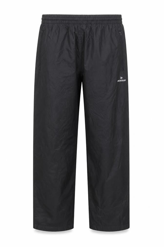 Mens UK Size M Dunlop Regular Fit Windbreaker Black Trousers