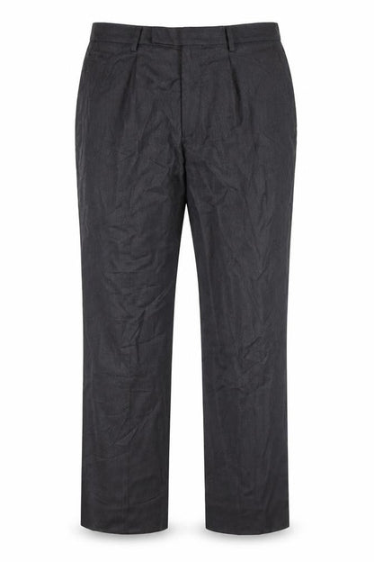 Mens UK Size L T.M. Lewin Classic Fit Dress Pants Black Trousers