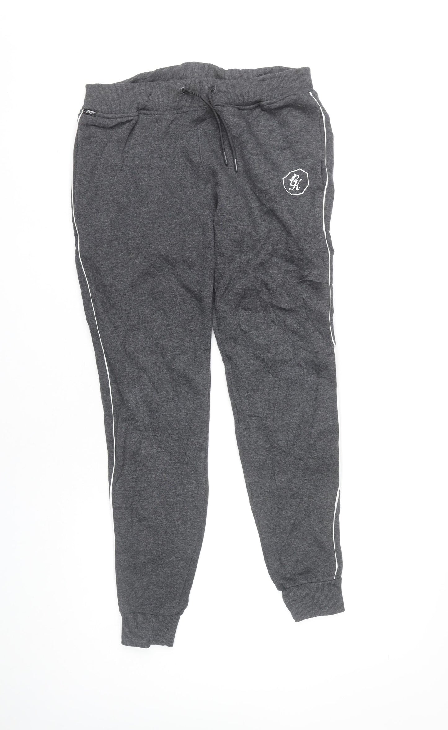 The Gym King Men's Black Jogger Trousers Size M