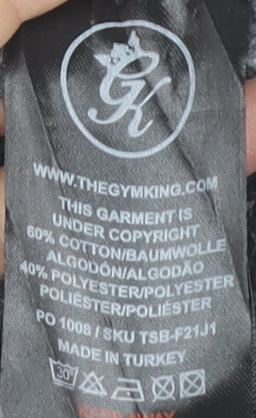 The Gym King Men's Black Jogger Trousers Size M