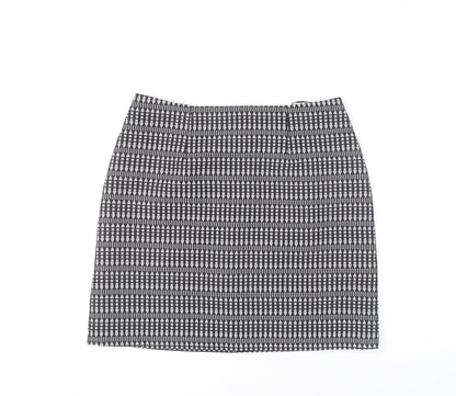 Peacocks Women's Black Geometric Pencil Skirt Size 12