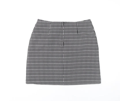 Peacocks Women's Black Geometric Pencil Skirt Size 12