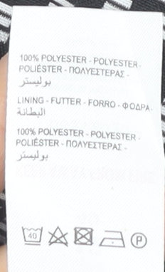 Peacocks Women's Black Geometric Pencil Skirt Size 12