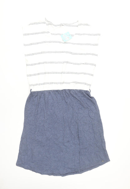 Animal Women's Multicoloured Striped T-Shirt Dress