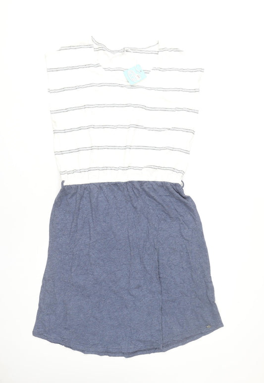 Animal Women's Multicoloured Striped T-Shirt Dress