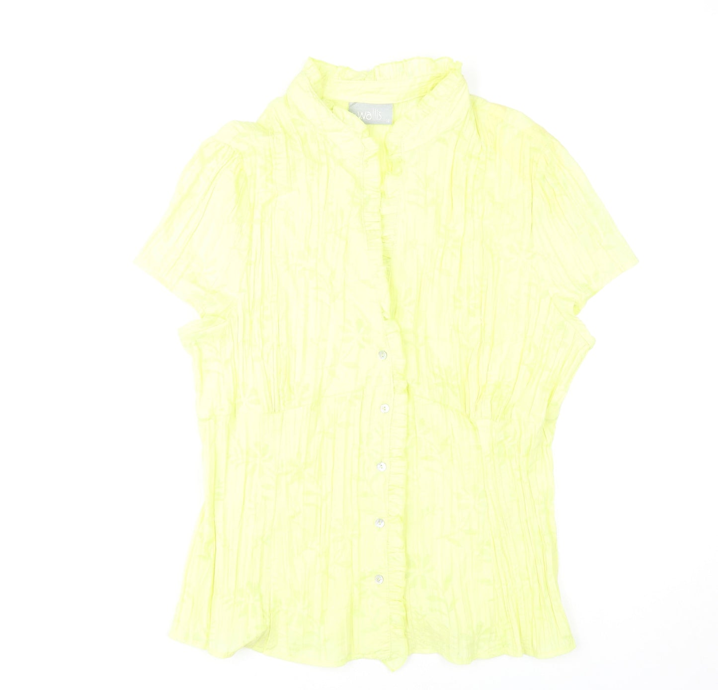 Womens UK Size 18 Wallis Yellow  Blouse
