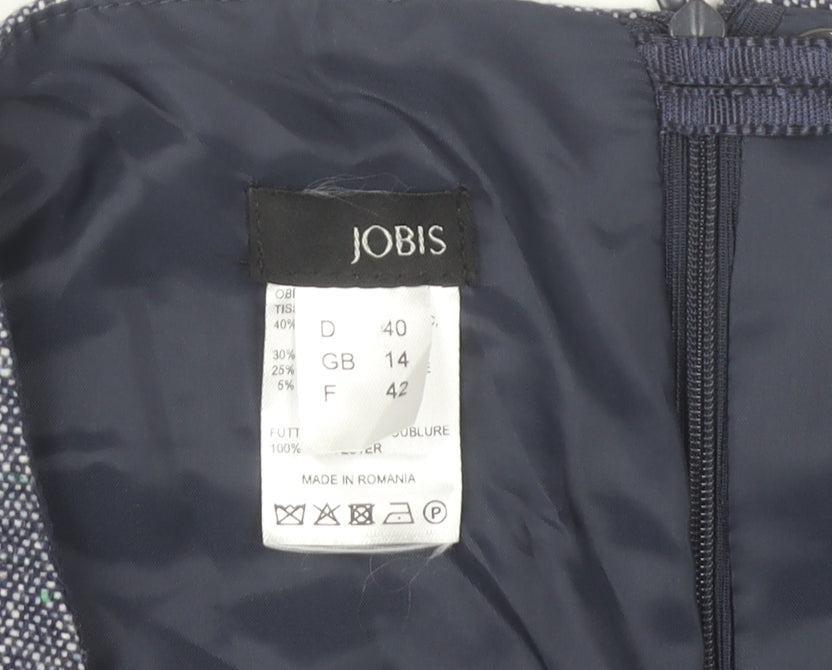Womens UK Size 14 Jobis Straight & Pencil Tweed Skirt