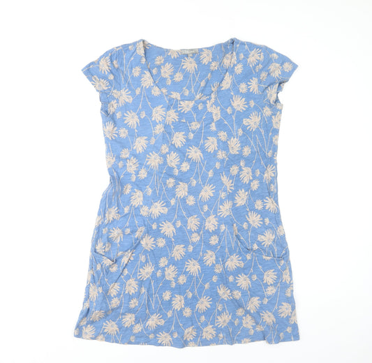 Lily & Me Women's Blue Floral Shift Dress Size 12