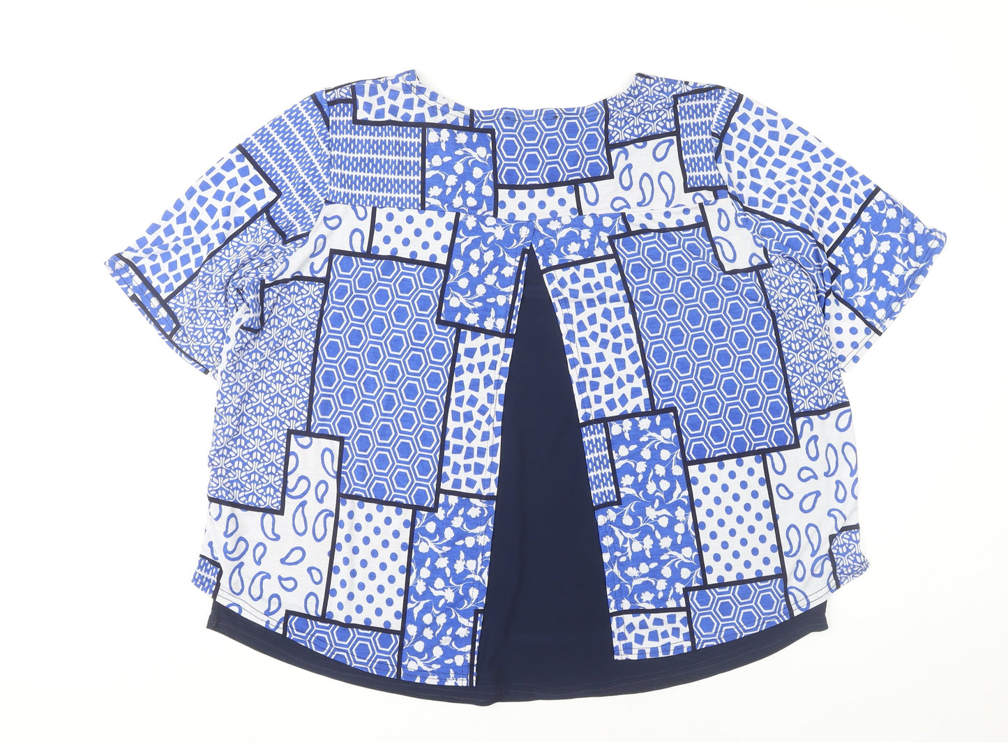 Womens UK Size 22 Gerard Blue Jersey Blouse