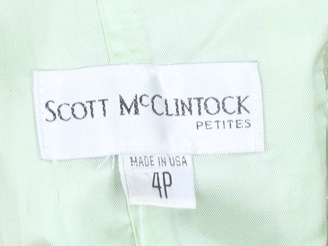 Scott McClintock Women's Green A-Line Dress, Size 4P