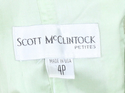 Scott McClintock Women's Green A-Line Dress, Size 4P