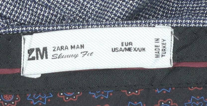 Zara Man Grey Slim Fit Trousers for Men Size 31