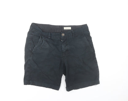 AllSaints Men's Black Chino Shorts Size 40 Regular Fit