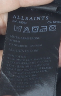 AllSaints Men's Black Chino Shorts Size 40 Regular Fit