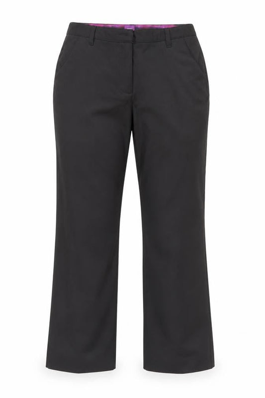 Womens UK Size 12 Slazenger Regular Fit Casual Workwear Black Trousers