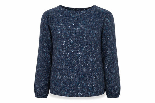 Womens UK Size 10 Damart Blue Basic Blouse