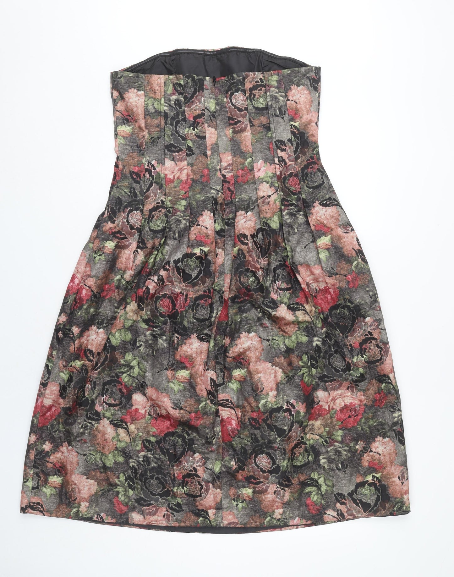 F&F Women's Floral A-Line Dress Size 12 Multicoloured