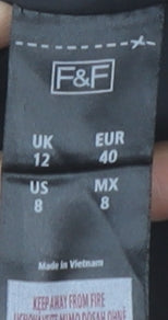 F&F Women's Floral A-Line Dress Size 12 Multicoloured