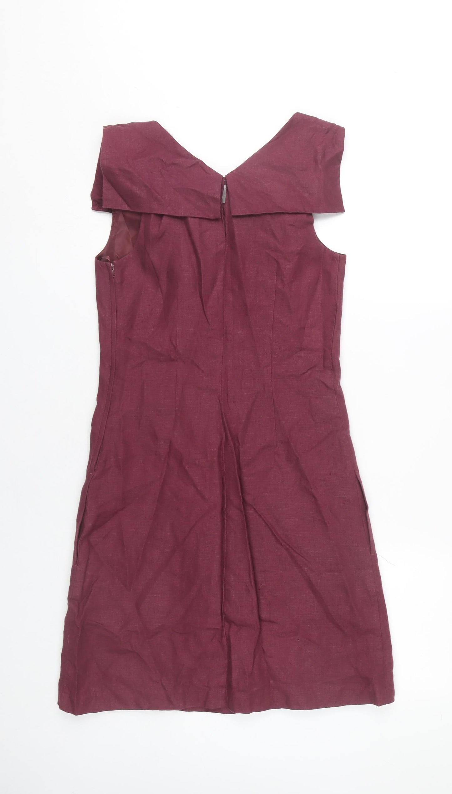 Next Women's Red Shift Dress, Size 8, Formal Knee Length